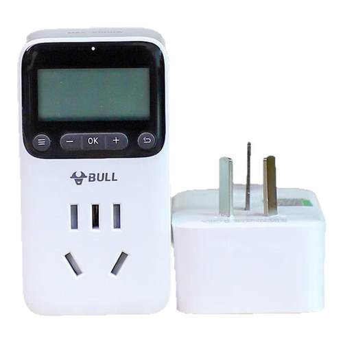 公牛智能定时器插座开关控制计时断电转换器电动车充电自动断电插