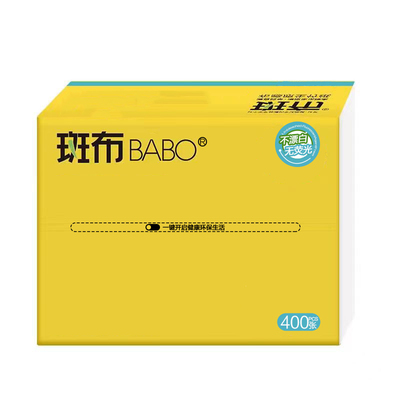 斑布柔韧压花卫生纸400张