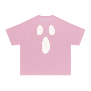 FEAROM国潮牌情侣街头嘻哈宽松趣味幽灵发泡印花短袖T恤