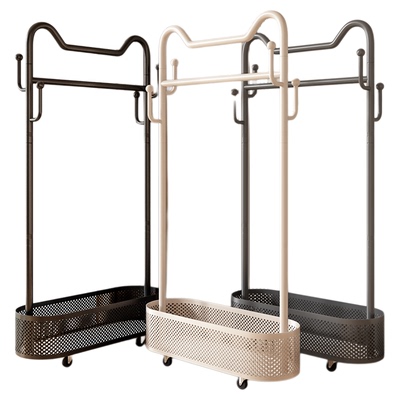 落地挂衣架碳钢多功能简易