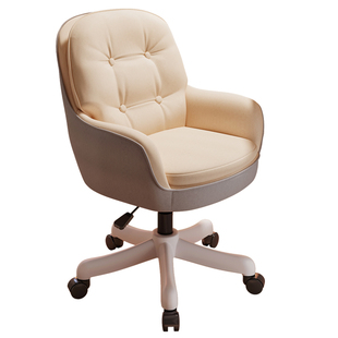 电脑椅子家用舒适久坐靠背椅女生卧室化妆椅办公椅书桌椅学习转椅