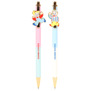 晨光MASMARCU原田治金属中性笔可爱高颜值ins按动水笔日系卡通学生考试专用按压式签字笔GP2675黑色子弹头0.5