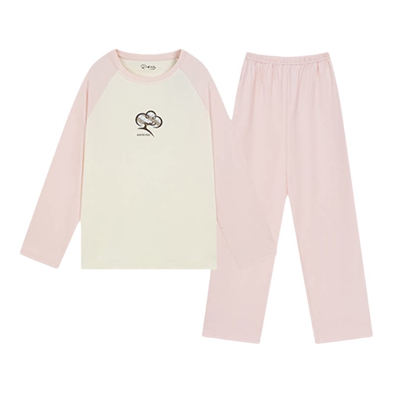 利工民纯棉女款家居服睡衣套装