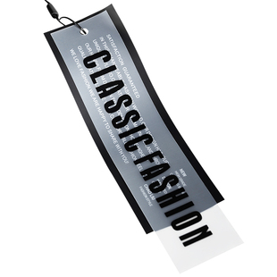 服装店衣服吊牌定做设计简约软胶现货男女装通用高档潮牌标签制作