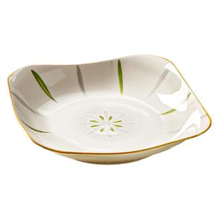 陶瓷方盘四角盘子菜盘家用2025新款碗碟创意四方形碟子高级感餐盘