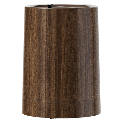 垃圾桶家用2025新款高颜值厨房卧室客厅仿木纹带轮子大容量纸篓