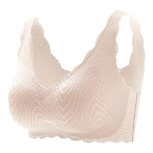 顶呱呱泰国乳胶内衣女小胸无痕聚拢收副乳无钢圈美背薄款睡眠文胸