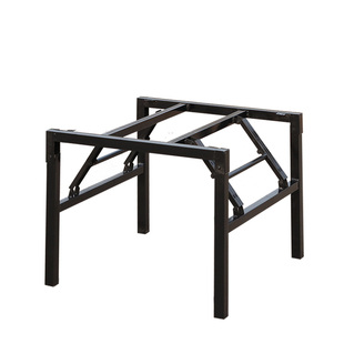 正方形折叠桌腿支架 桌子支撑架 桌架折叠架子桌子架可折叠桌子腿