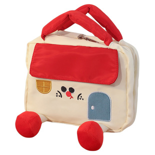 默默爱房子化妆包女多功能分区大容量旅行洗漱可爱便携品收纳袋