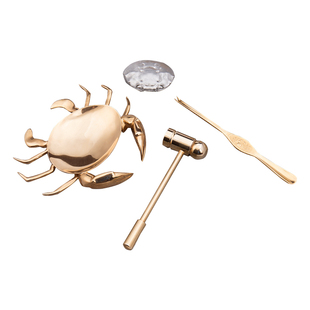 专业吃拆蟹工具家用剥螃蟹钳夹子三件套神器套装吃螃蟹工具蟹八件