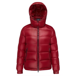 新年红色波司登泡芙700+鹅绒羽绒服女2025冬新款科技蓄热保暖短款