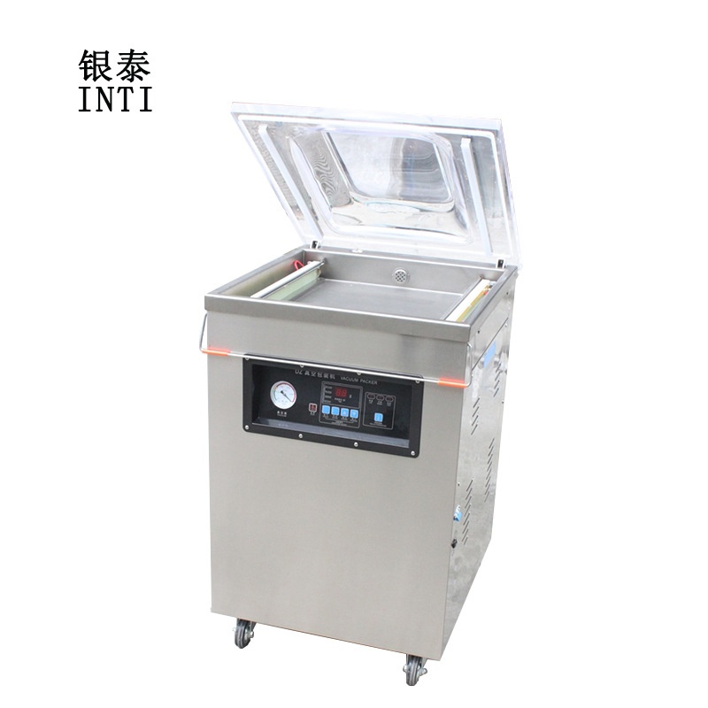 银泰DZ400真空机包装机商用食品真空封口机抽干湿两用全自动封口