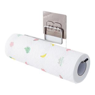 免打孔一次性懒人抹布架子洗碗布纸巾架厨房抹布支架挂架卷纸挂钩