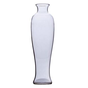 中式禅意玻璃花器观音瓶日式花插透明客厅桌面茶席搭配软装摆件