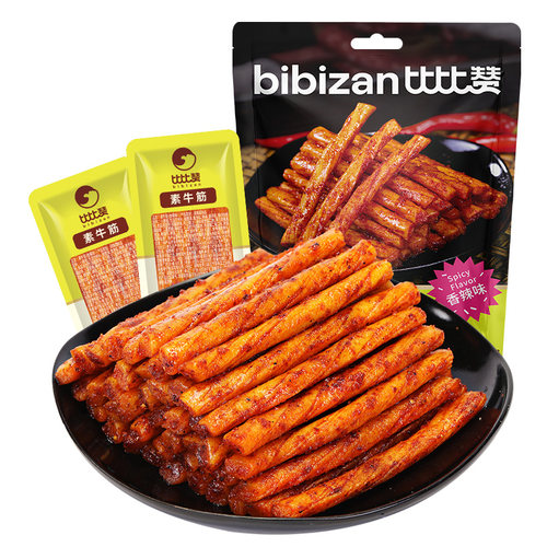 比比赞素牛筋辣条儿时经典童年怀旧解馋零食小吃休闲食品面筋批发