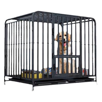 全方管镀锌狗笼大中型犬加粗室内带厕所宠物笼子泰迪金毛拉布拉多