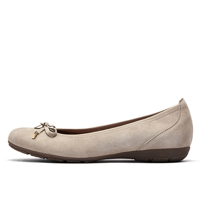 Gabor德国嘉步44164单鞋  2024春夏新款浅口羊皮芭蕾舞通勤单鞋