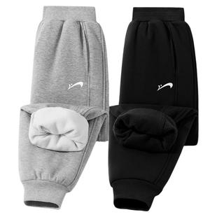 贵人鸟童装男童裤子男孩加厚冬装卫裤儿童冬季加绒运动裤女童长裤