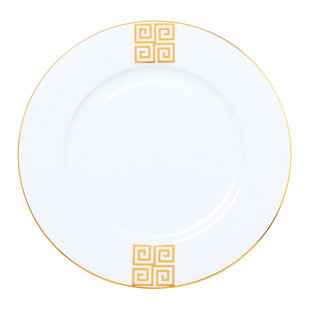 高档金边骨瓷星级酒店摆台餐具套装八件套盘碗勺会所餐厅定制LOGO