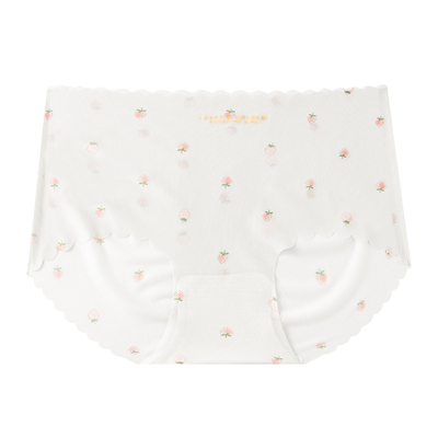 草莓冰丝印花女士内裤甜美可爱