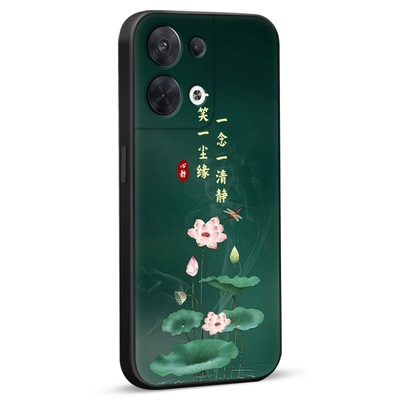 彧玺适用于opporeno8美观大方pgbm10直边手机壳0pp0reno8防摔oppreon8网红oopreao8硅胶保护套reno8国潮文字