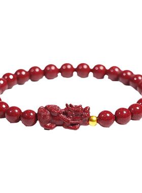 999足金【收藏级】朱砂貔貅手串