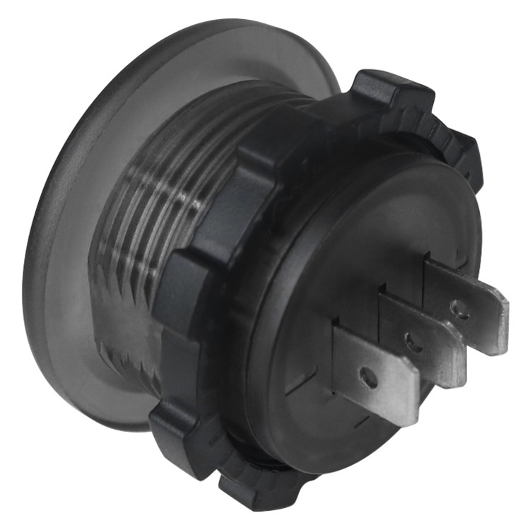 跨境新款汽车改装电压电流表电压表双测试显显12-24V三位数