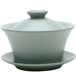 东道汝窑河南非遗三才盖碗单个茶杯高档盖碗茶具泡茶碗2025年新款