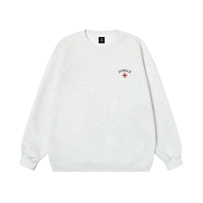丛林老虎简约LOGO刺绣重磅卫衣男