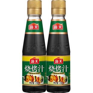 海天烧烤汁230ml/瓶烤肉鸡翅牛排叉烧腌制小炒焖煮BBQ调料调味汁