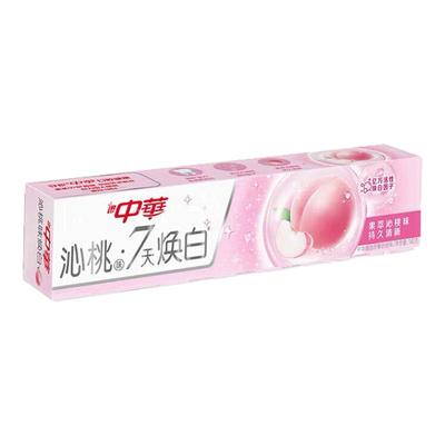 【新品】中华清氧焕白牙膏140g白桃味去黄去口臭美白口气清新正品