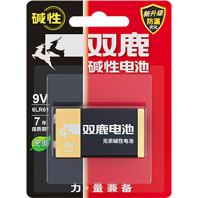 9v碱性电池双鹿万用表方块电池