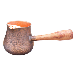 纯紫铜西北罐罐茶壶手工加厚侧把公道杯围炉煮奶烤茶器大容量套装