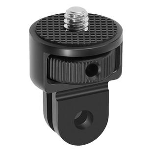 gopro铝合金配件头盔金属延长连接臂三脚架运动相机1/4转接头90度