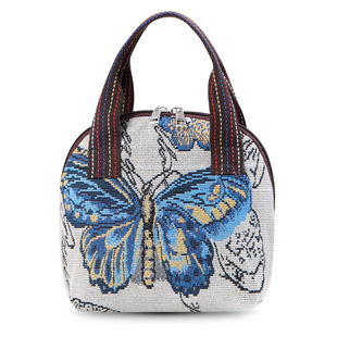 手提包女包外出妈咪包少数民族风新款袋子随身上班编织手机小布包