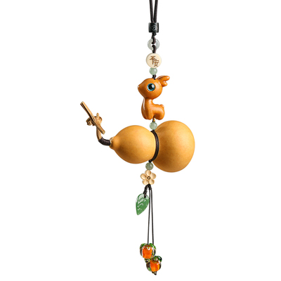 天然葫芦一路平安小鹿创意挂件