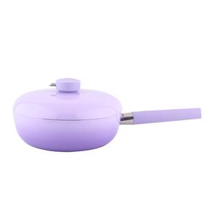 灵菲尔【汝窑陶瓷】淘气锅28cm炒锅不粘锅家用平底煎炒焖锅炒菜锅