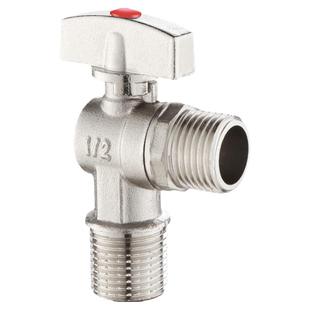 三角阀全铜大流量燃气热水器角阀铜芯4分6加长冷热铜球阀进止水阀