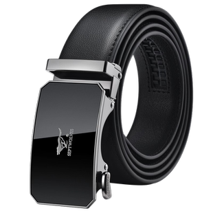 七匹狼皮带男士2025新款真皮自动扣腰带男款牛皮商务百搭商务裤带