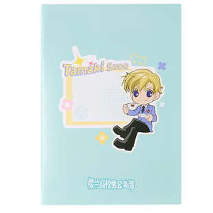 得力樱兰高校男公关系列缝线本正版动漫周边笔记本子大学生用简约A5B5学生练习本可爱记事本学生加厚ins风