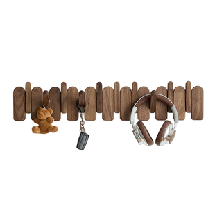 钢琴键挂衣架墙上壁挂实木挂衣钩入户门玄关衣帽架衣服挂钩免打孔