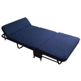 午休床折叠床办公室午睡床简易单人床成人陪护家用木板海绵三折床