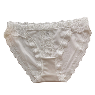法式蕾丝禁欲蜜桃少女内裤女透明诱惑撩人性感网纱冰丝透气纯棉裆