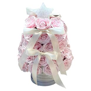 520情人节粉玫瑰抱抱桶花束鲜花速递同城配送女友生日礼物上海店