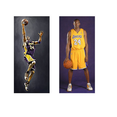 nba乔丹卧室男孩房间蓝球门贴