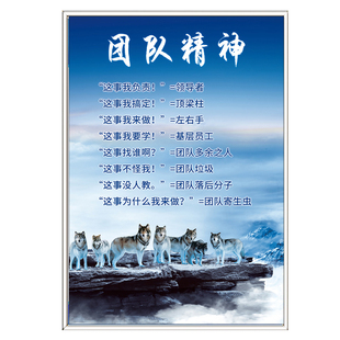 企业文化墙公司员工团队励志标语装饰挂画会议办公室背景布置贴画