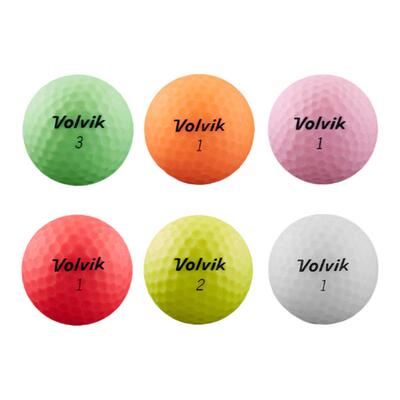 VOLVIK高尔夫彩球两层哑光12粒