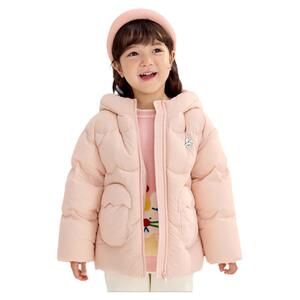 巴拉巴拉女童加厚羽绒服宝宝短款外套儿童连帽上衣2024冬装童装潮