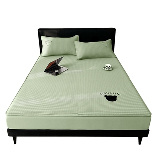 冰豆豆凉席床笠款单件2025新款夏季a类母婴级冰丝床罩床垫保护罩