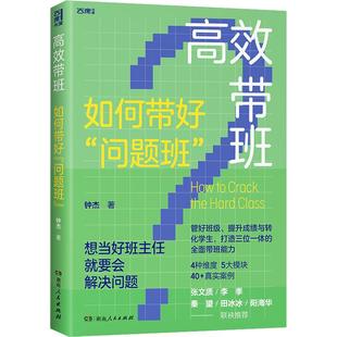 【新华文轩】高效带班 如何带好“问题班” 钟杰 正版书籍 新华书店旗舰店文轩官网 湖南人民出版社